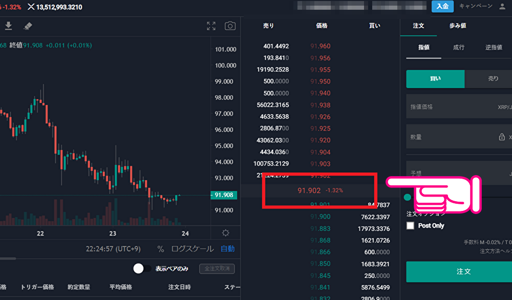 ビットバンク基本操作